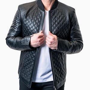 Maceoo Leather Croco Jacket